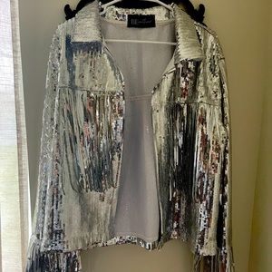 SILVER SEQUIN JACKET